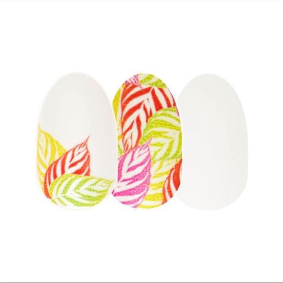 *Retired* Color Street: As It Ferns Out | Tropical Summer Island Neon Pink White - Picture 10 of 11